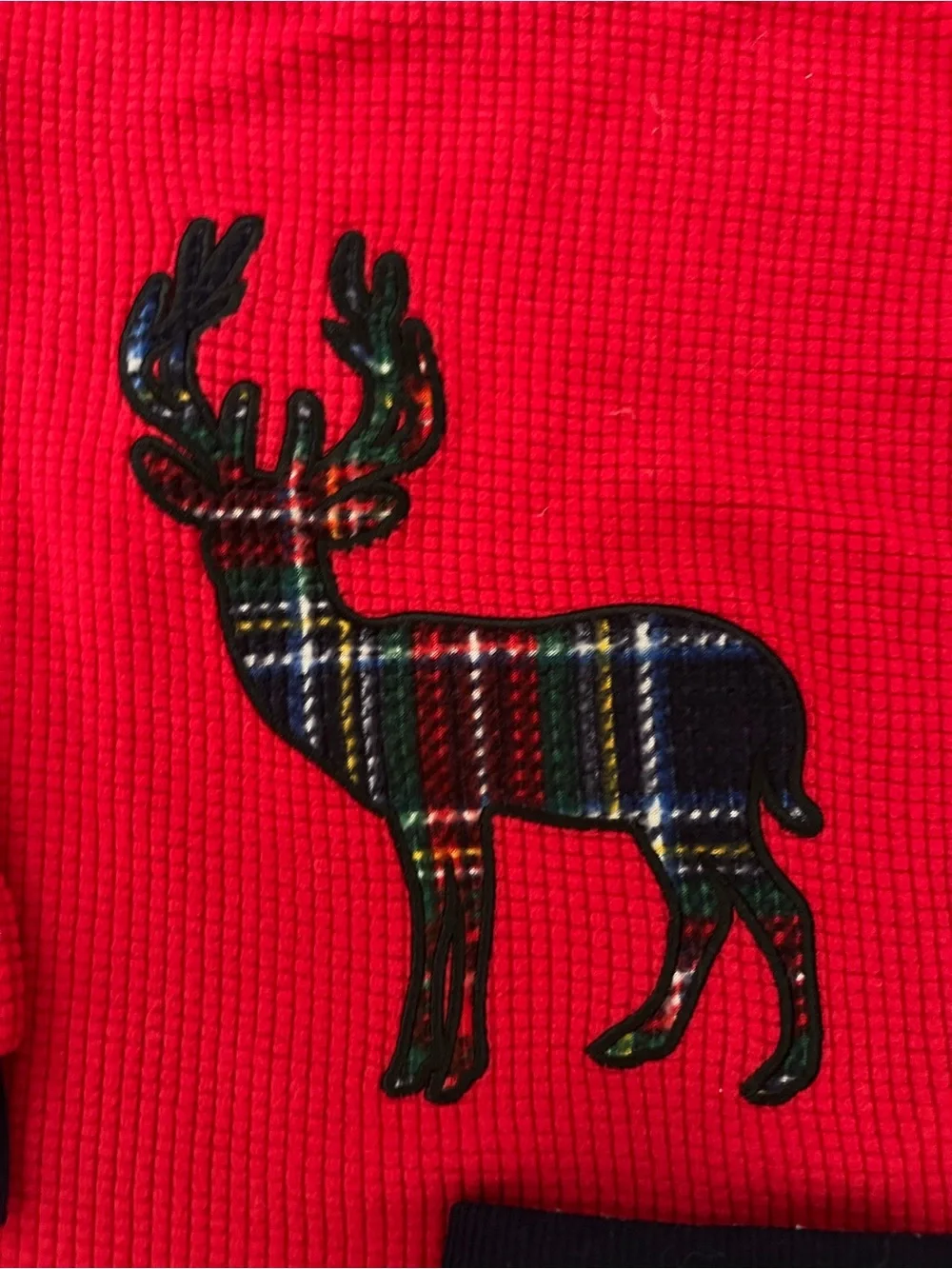 3T Eddie Bauer toddlerunisex Red Plaid Reindeer Pajama Set